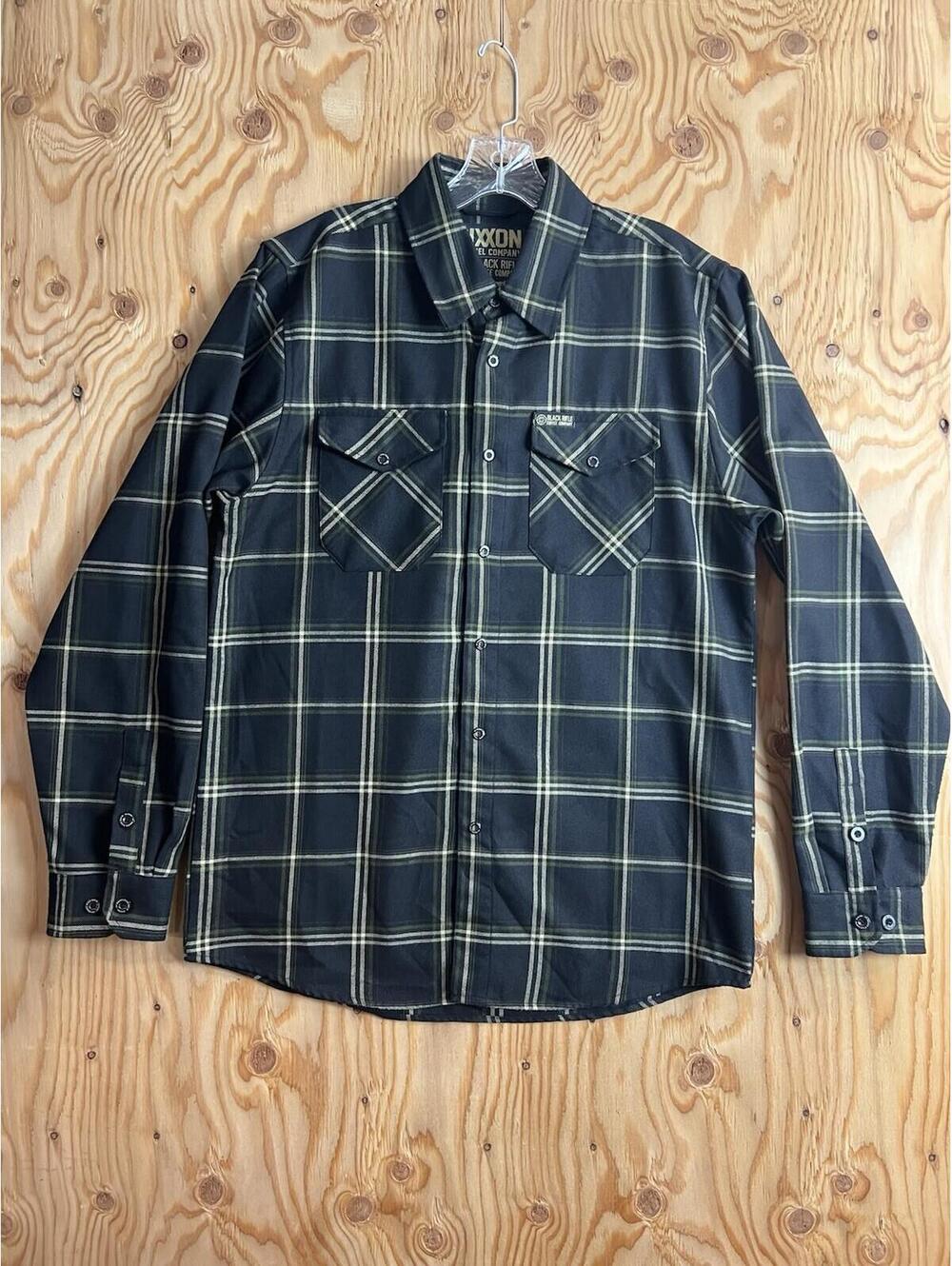 Dixxon Flannel Black Rifle Coffee Company Men’s M Button Up Shirt Black Plaid